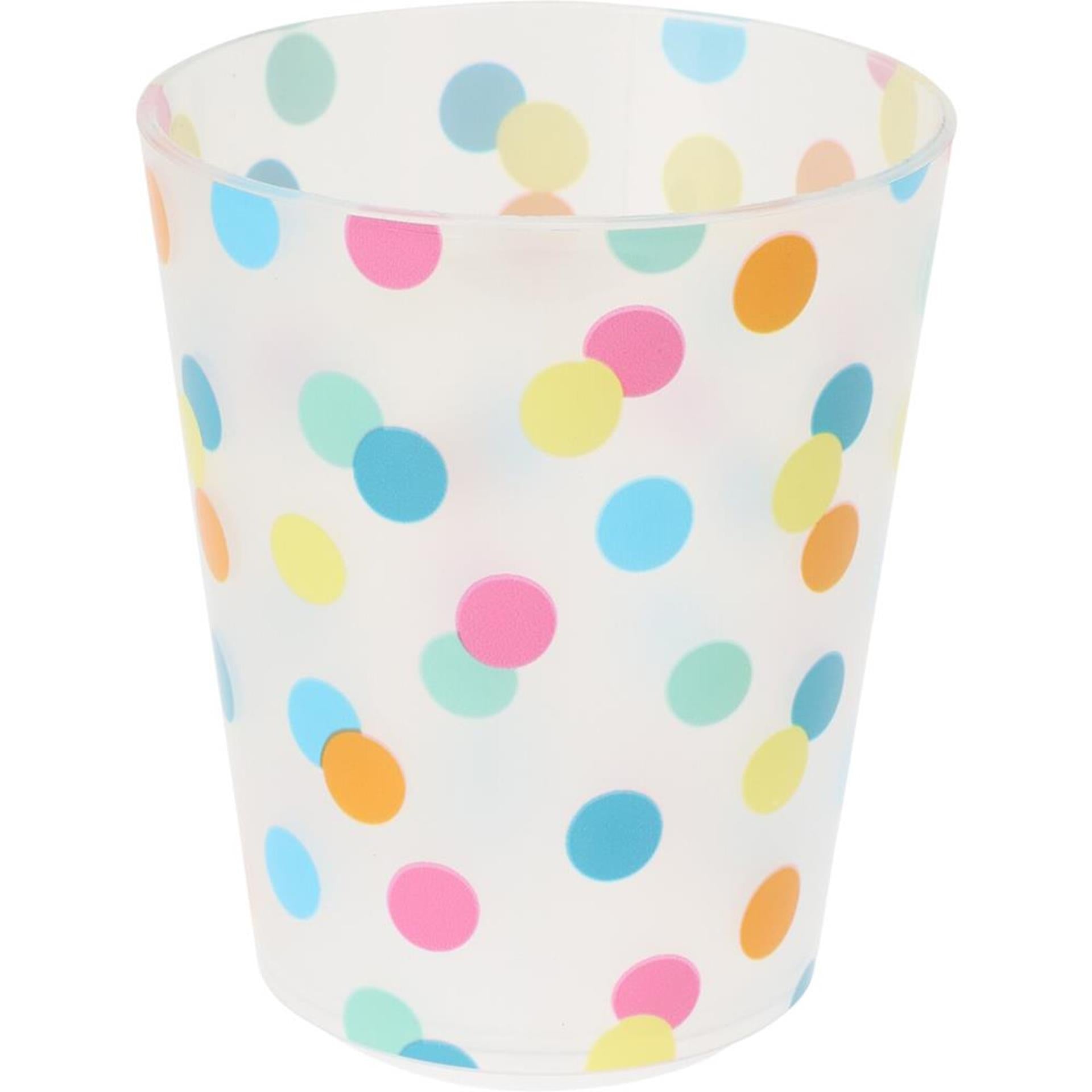 Excellent Houseware Tassenset Konfetti 4-teilig aus Kunststoff