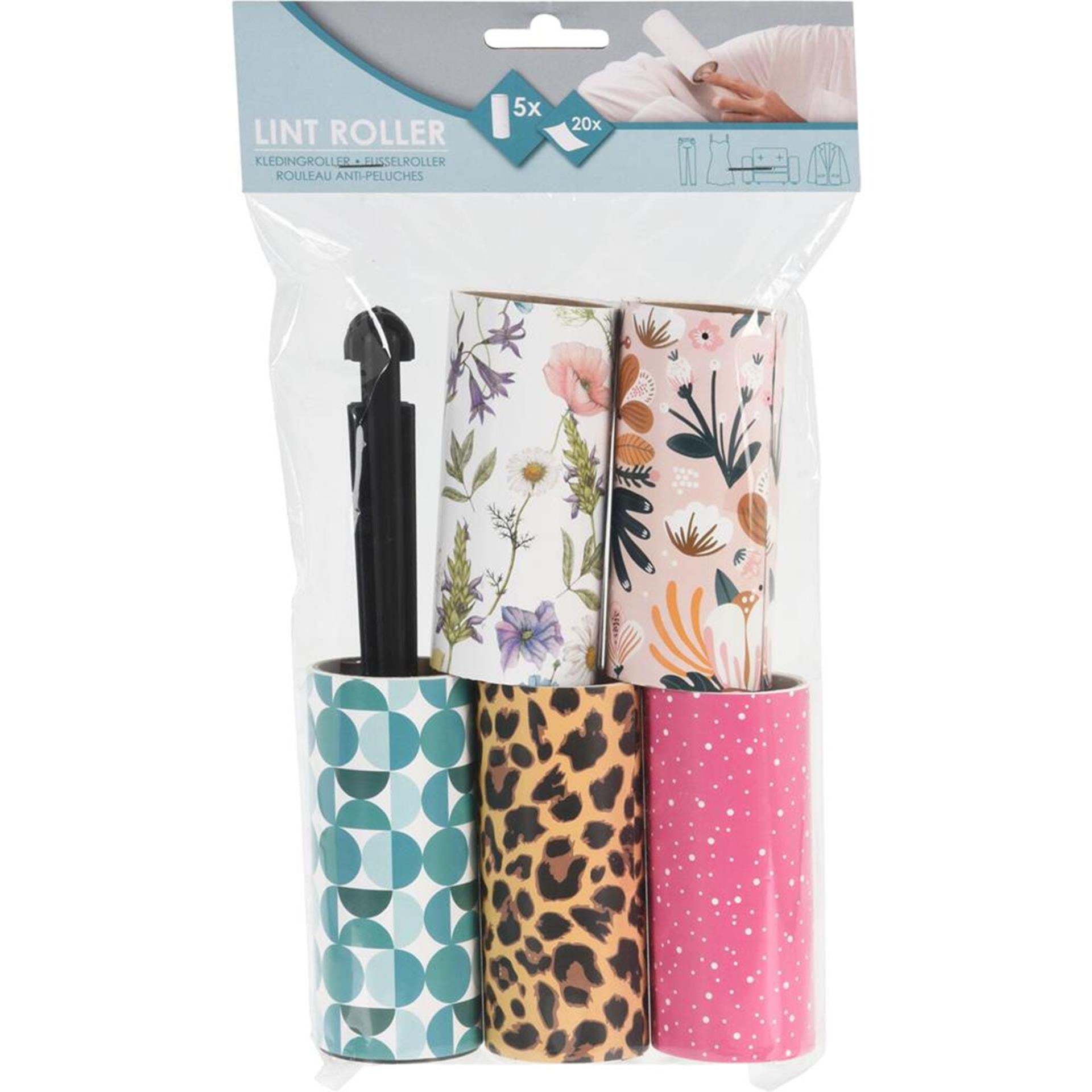 Kleiderroller-Set mit 5 Rollen