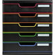 Schrank mit 5 Schubladen Exacompta Modulo schwarz