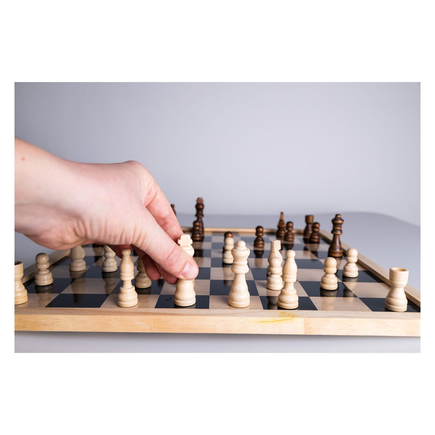 Clownspiele Schachstücke Holz, 32dlg.