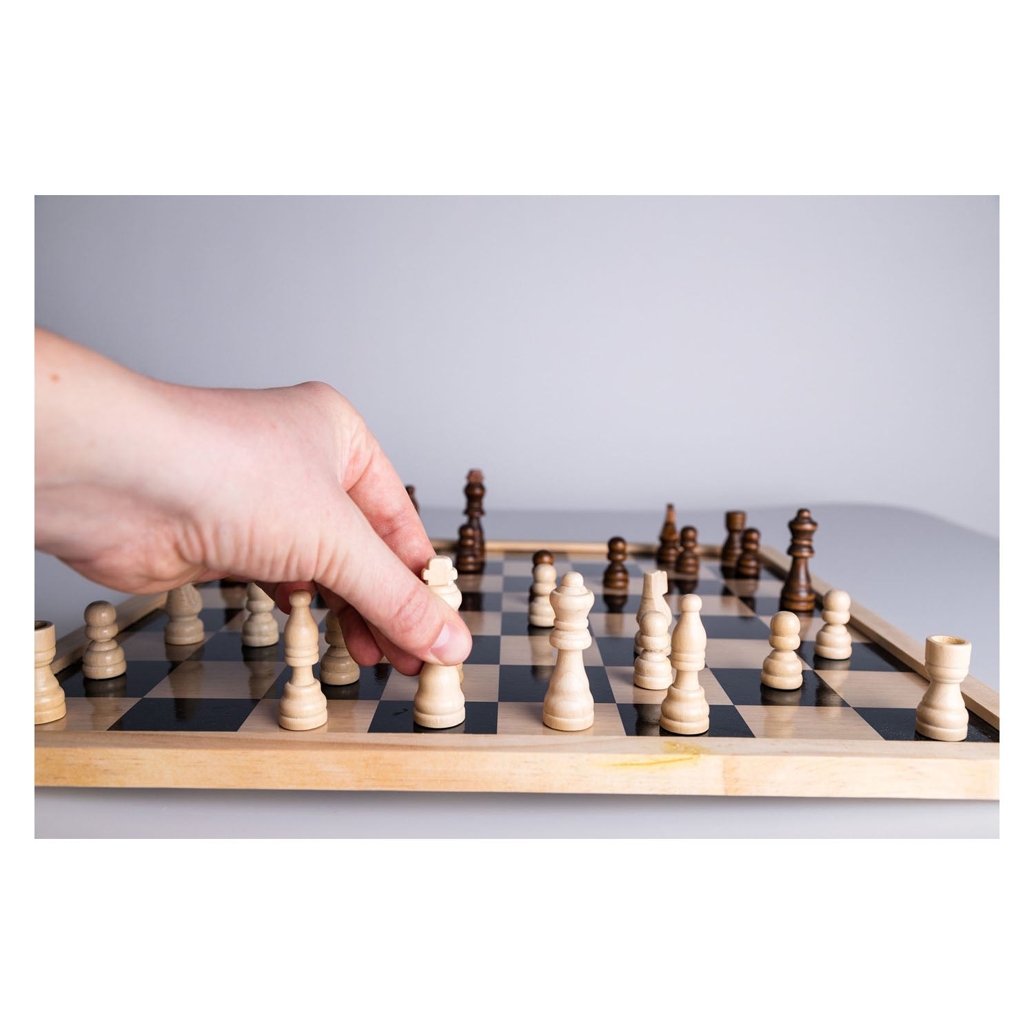 Clownspiele Schachstücke Holz, 32dlg.