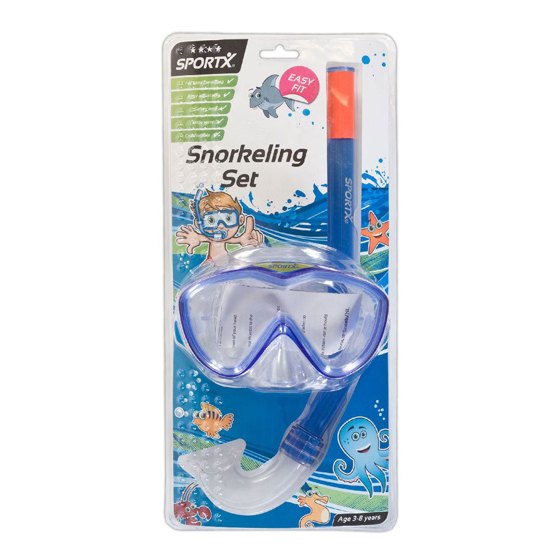 Sportx Kinderschnorchel Set Blue
