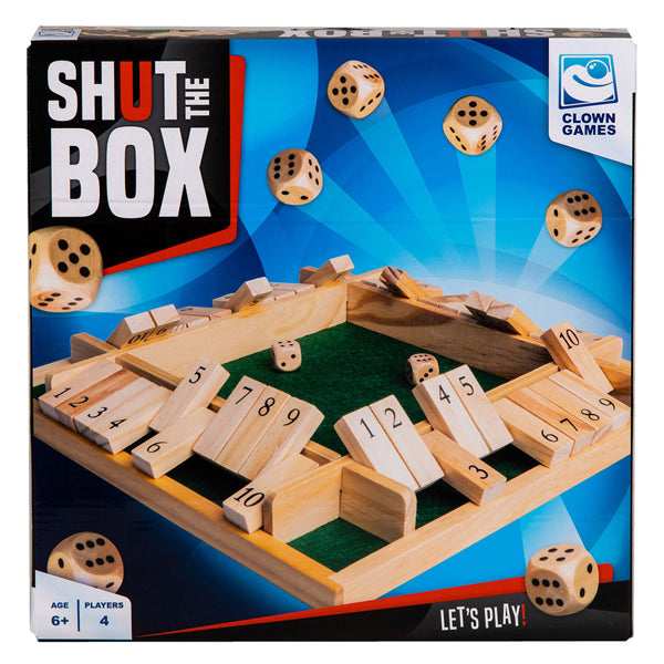 Clown -Spiele schloss das Box Holzbrettspiel aus