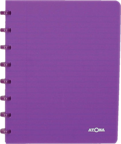Atoma - trendiges Notizbuch | ft a5 | 144 Seiten | kommerzielles Plaid | transparentes Lila