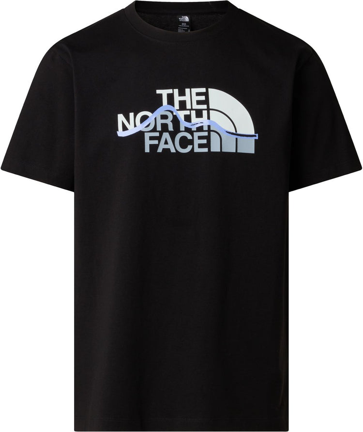 The North Face M Mountain Line Regular Short Sleeve Tee Herren Outdoor-Shirt – TNF Black
