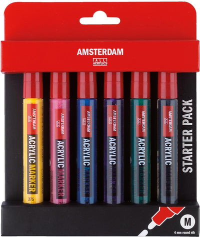 TALens Amsterdam Acrylmarker Basisisset, 6dlg.