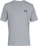 Under Armour UA M Sportstyle LC SS-Gry Herren-Sportshirt – Steel Light Heather – Schwarz