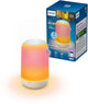 Philips Lighting Philips Smart Lighting – mobile Tischlampe – RGB – zwei Lichtzonen – farbiges und weißes Licht – Musiksynchronisation – Weiß – funktioniert mit der Wiz-App – WLAN