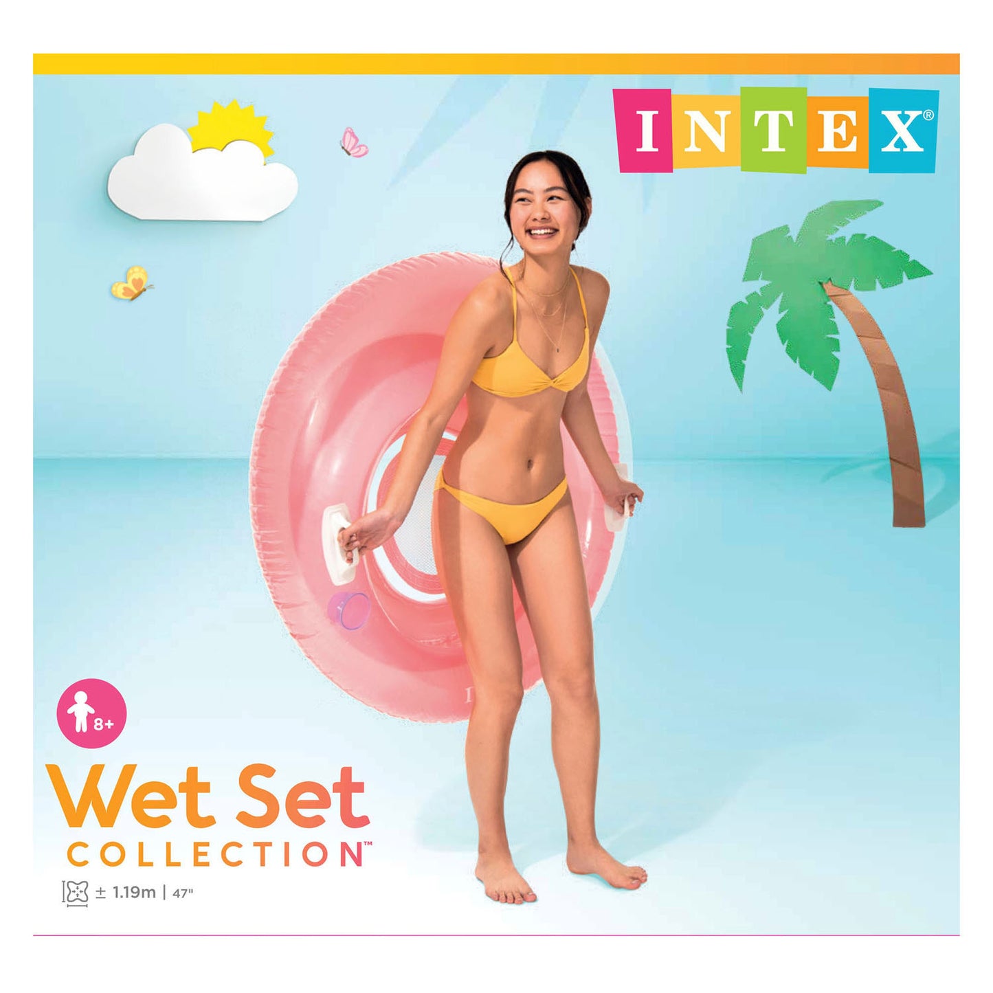 Intex - farbiger Lounge -Stuhl für den Wasserpink