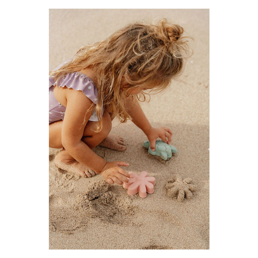 Kleine niederländische Strandset-Blumen und -Totten 3-teilig