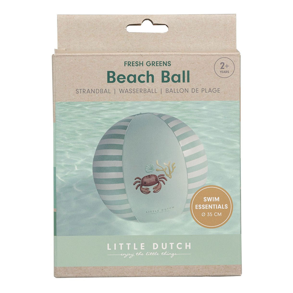 Little Dutch Fresh Greens Strandball, 35 cm