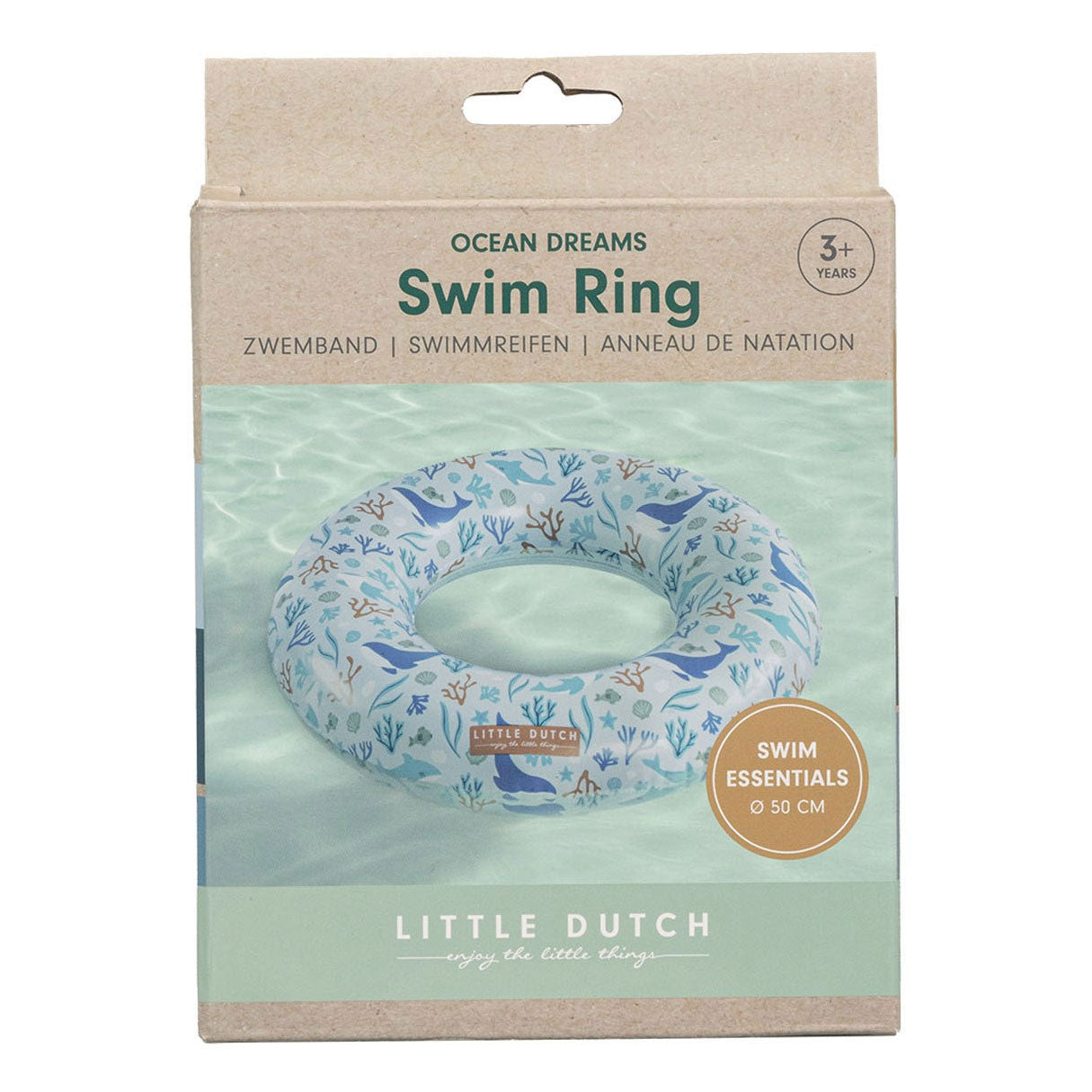 Kleine niederländische Ozeanträume Schwimmring Blau, 50 cm