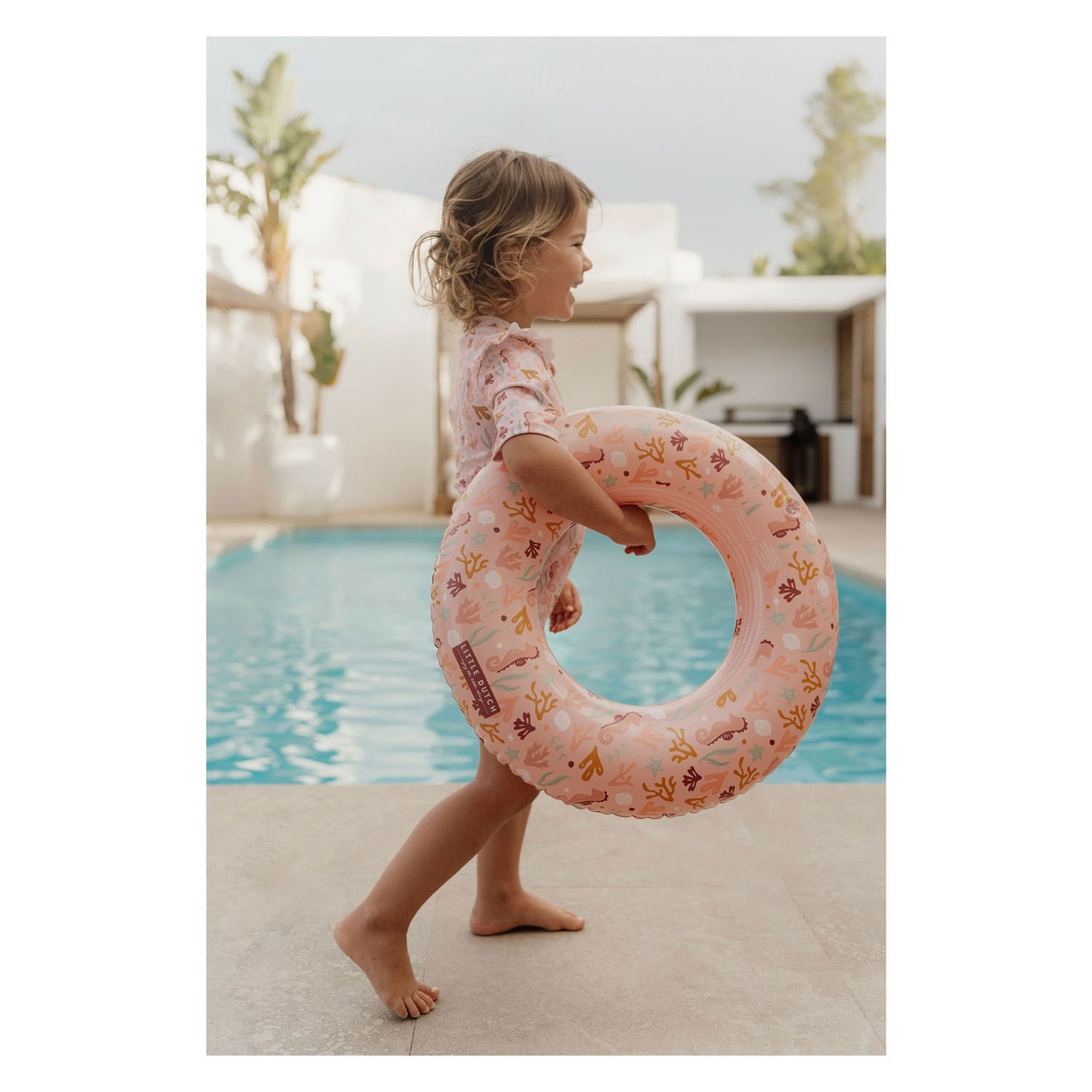 Kleine niederländische Ozeanträume Schwimmring rosa, 50 cm