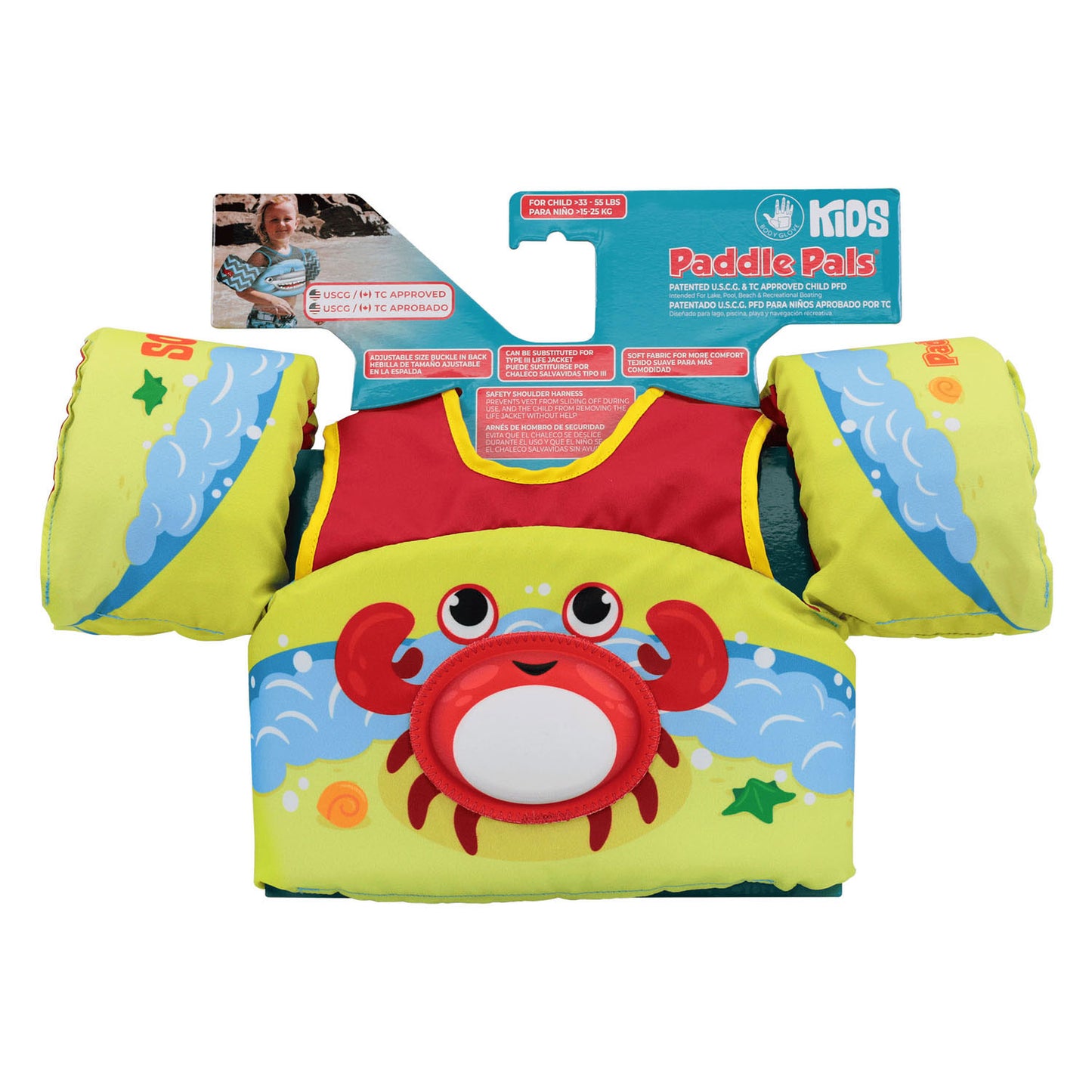Paddle Kumpel Schwimmweste Krab, 3-6 Jahre alt