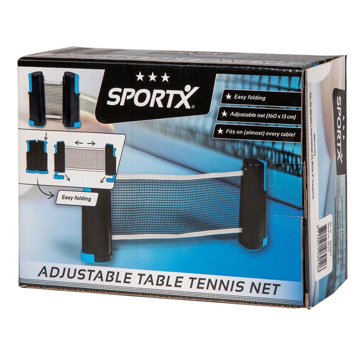 Sportx Tischtennisnetz rollt auf