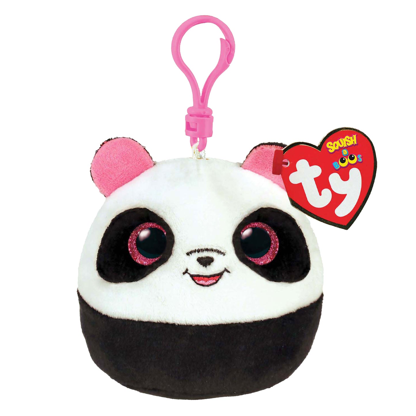 Ty Beanie Ty Squish einen Boo Clip Bamboo Panda, 8 cm