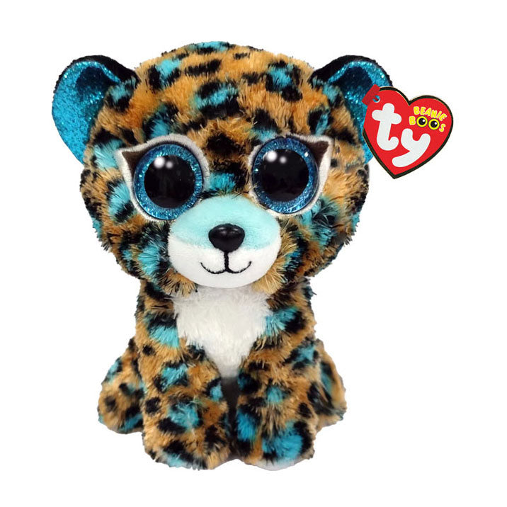 Ty Beanie Boos Kobalt Leopard, 15 cm