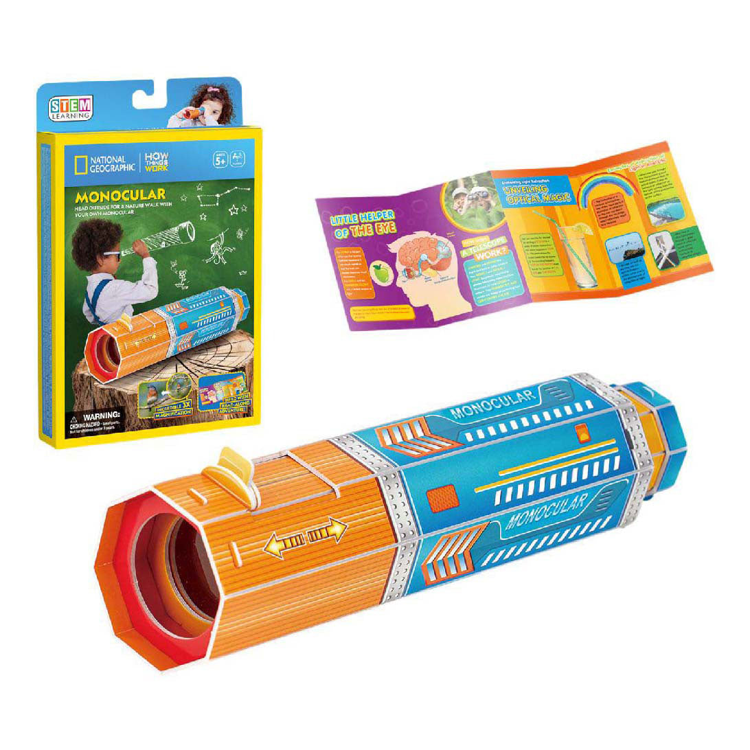 Kubikfun 3D -Puzzle National Geographische Sprachmonokular