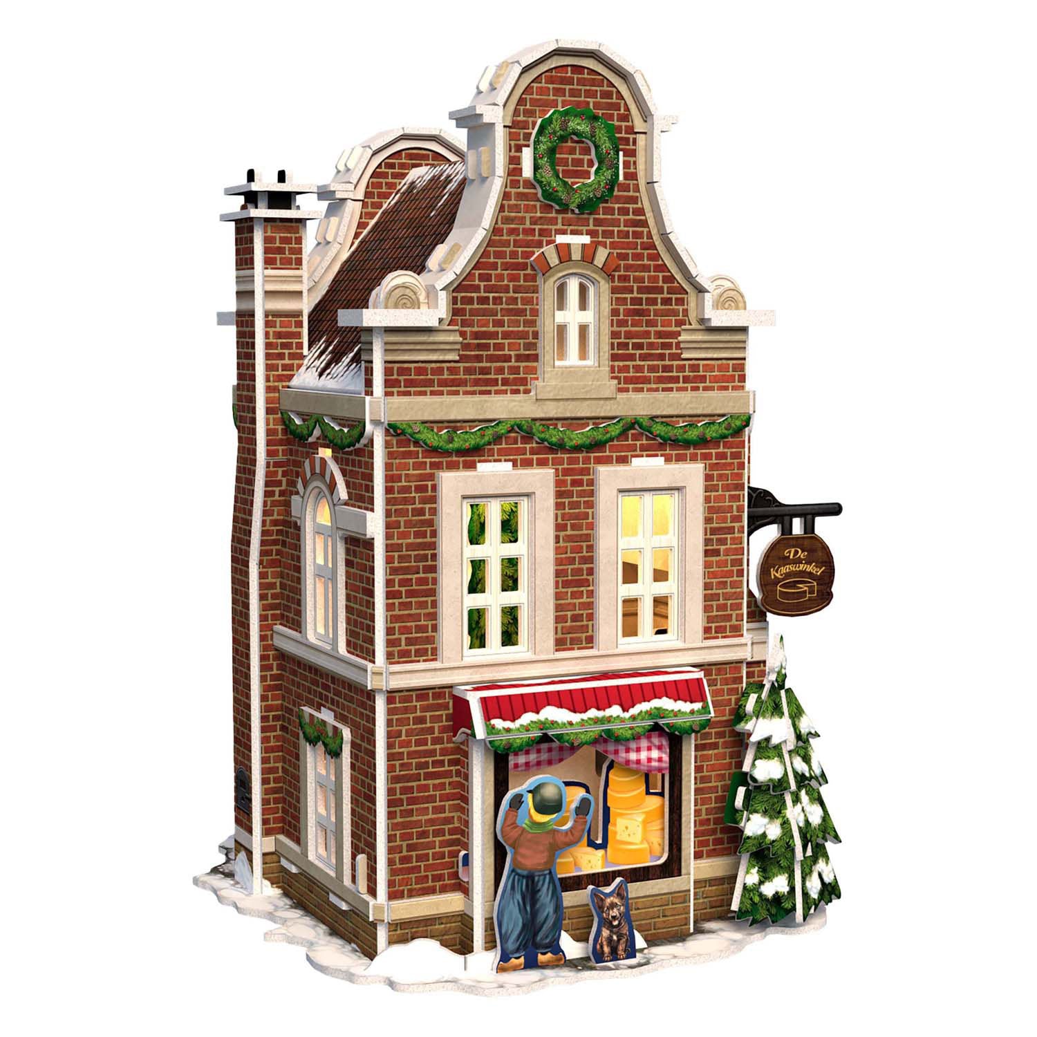Cubic Fun 3D Puzzle Cheese Shop mit LED -Beleuchtung