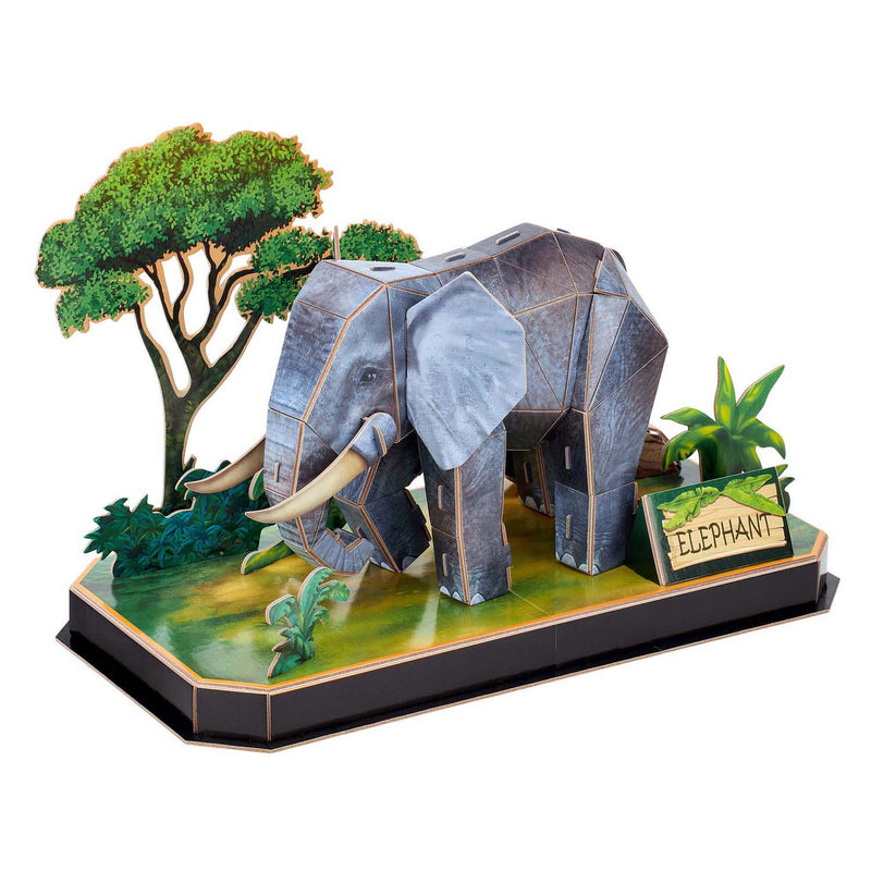 Kubikfun 3D -Puzzle -Elefant