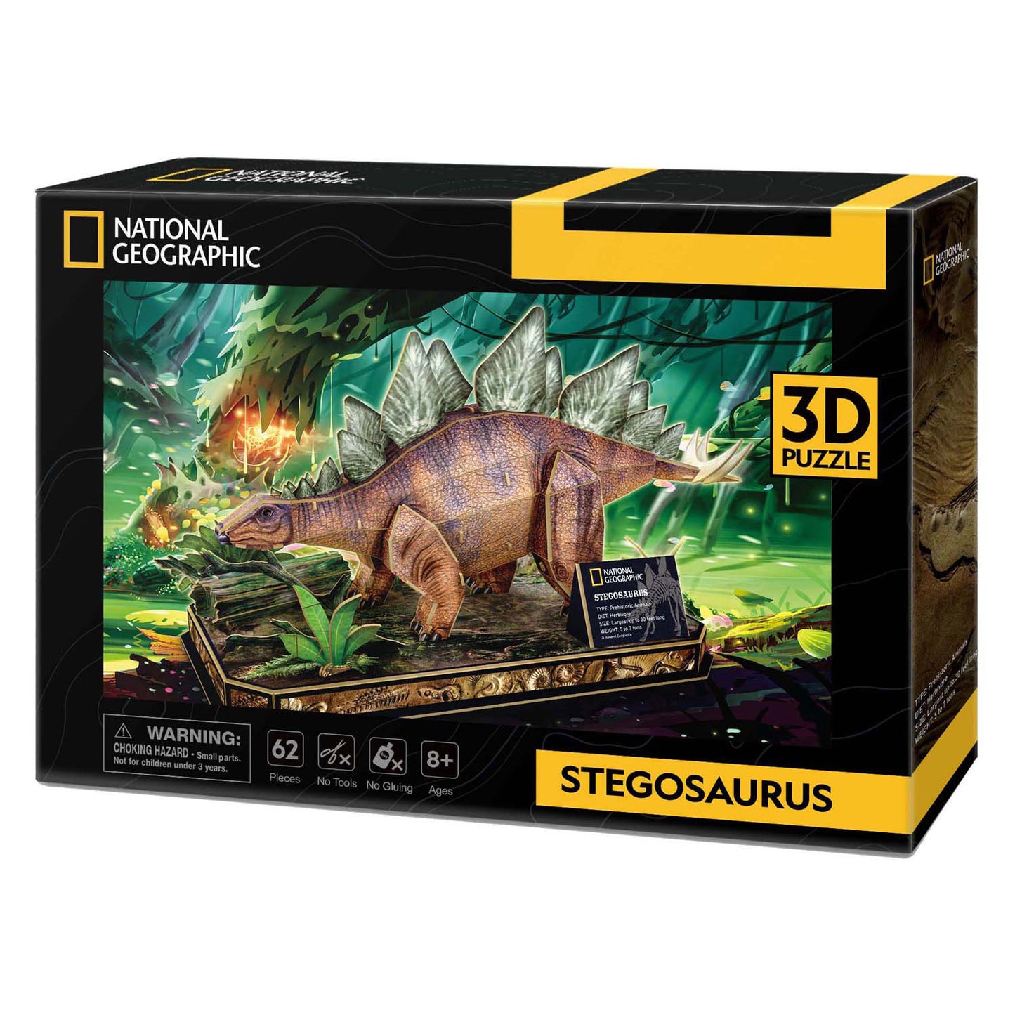 Kubikfun 3D -Puzzle National Geographic Stegosaurus
