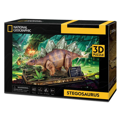 Kubikfun 3D -Puzzle National Geographic Stegosaurus