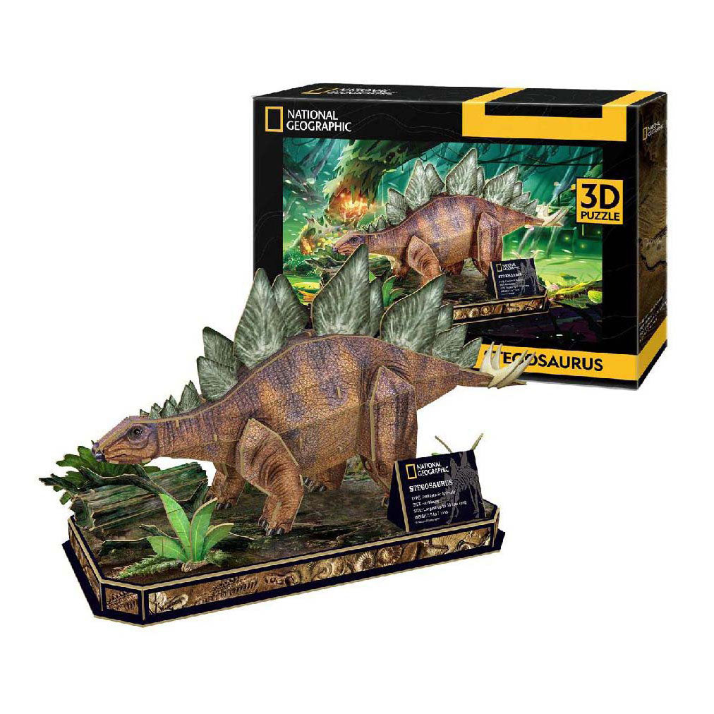 Kubikfun 3D -Puzzle National Geographic Stegosaurus