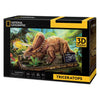 Kubikfun 3D -Puzzle National Geographic Triceratops