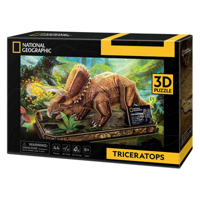 Kubikfun 3D -Puzzle National Geographic Triceratops