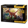 Kubikfun 3D -Puzzle National Geographic Velociraptor
