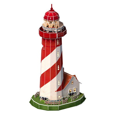 Kubisches lustiges 3D-Puzzle Leuchtturm LED, 51tlg.