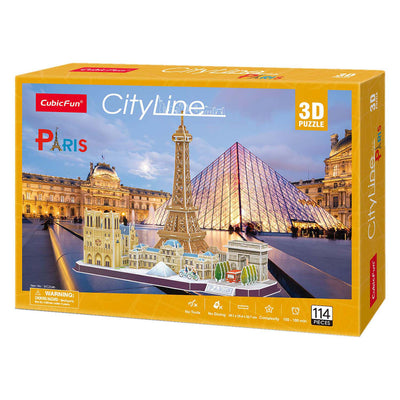Kubikfun 3D -Puzzle -Stadt -Linie Paris