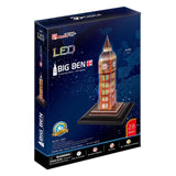 Kubikfun 3D -Puzzle Big Ben mit LED -Beleuchtung - afbeelding 2