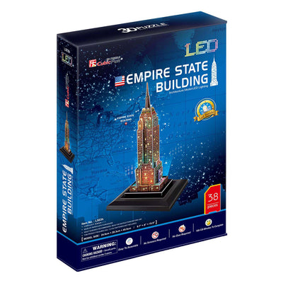 Kubikfun 3D Puzzle Empire State Building mit LED -Beleuchtung