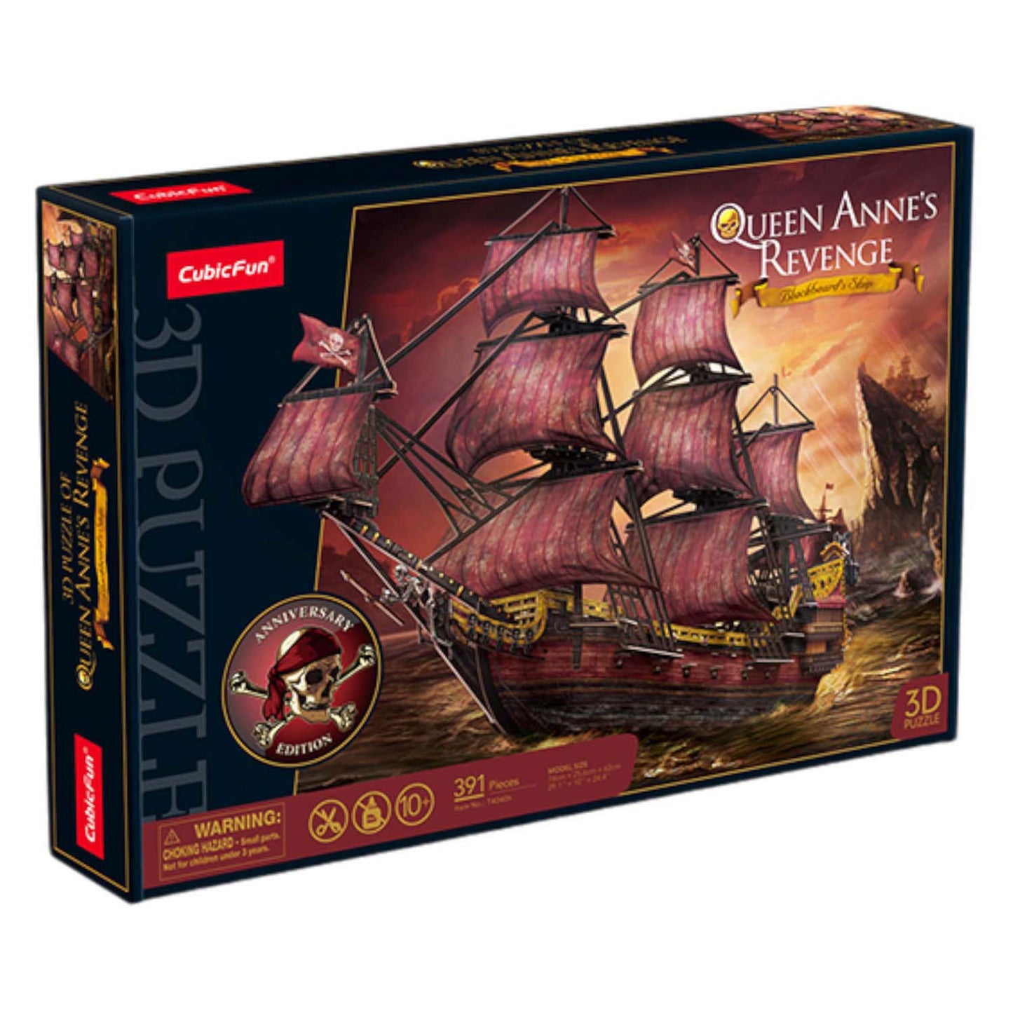 Kubikfun 3D -Puzzle Königin Anne Rache