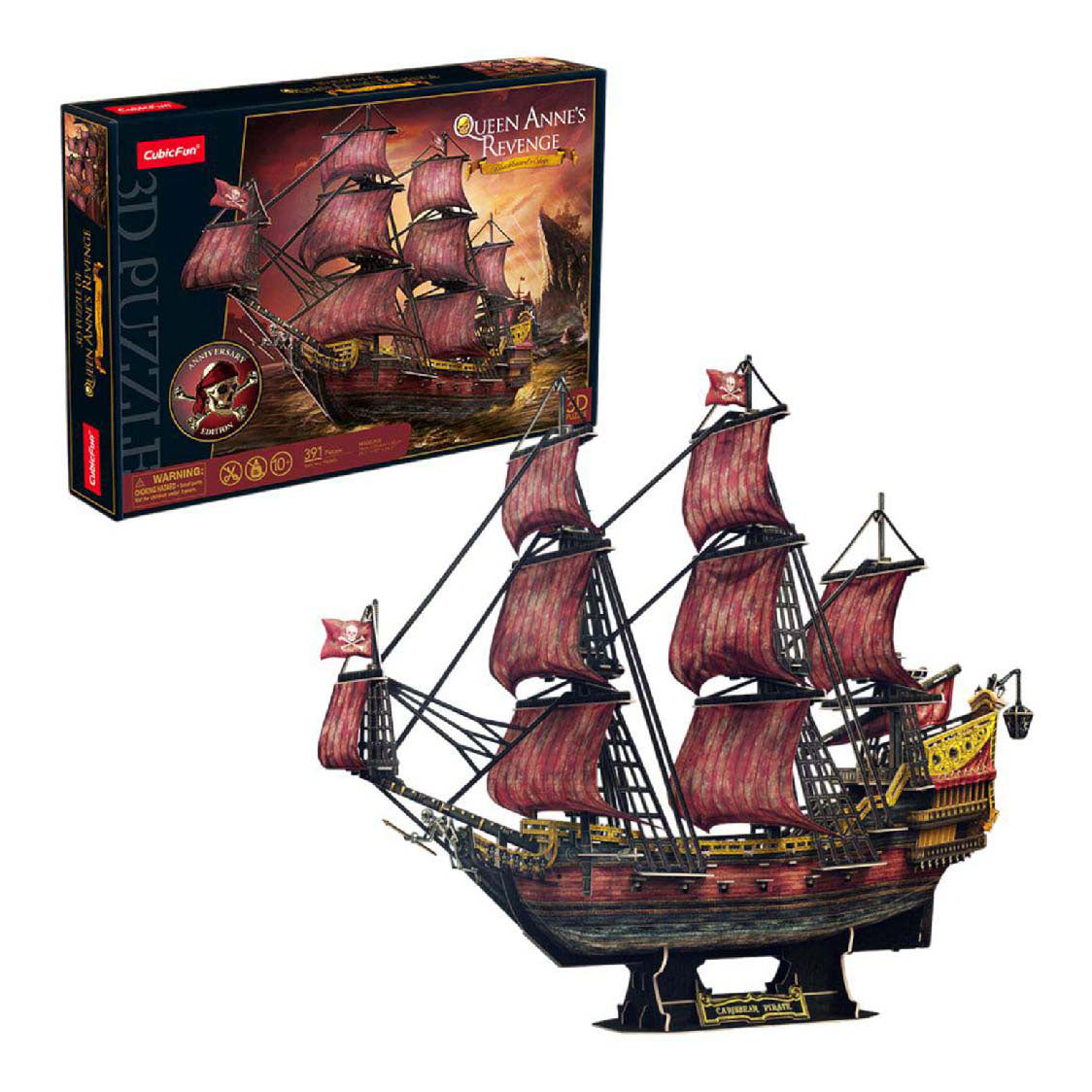 Kubikfun 3D -Puzzle Königin Anne Rache