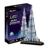 Kubikfun 3D -Puzzle -Burj Khalifa mit LED -Beleuchtung