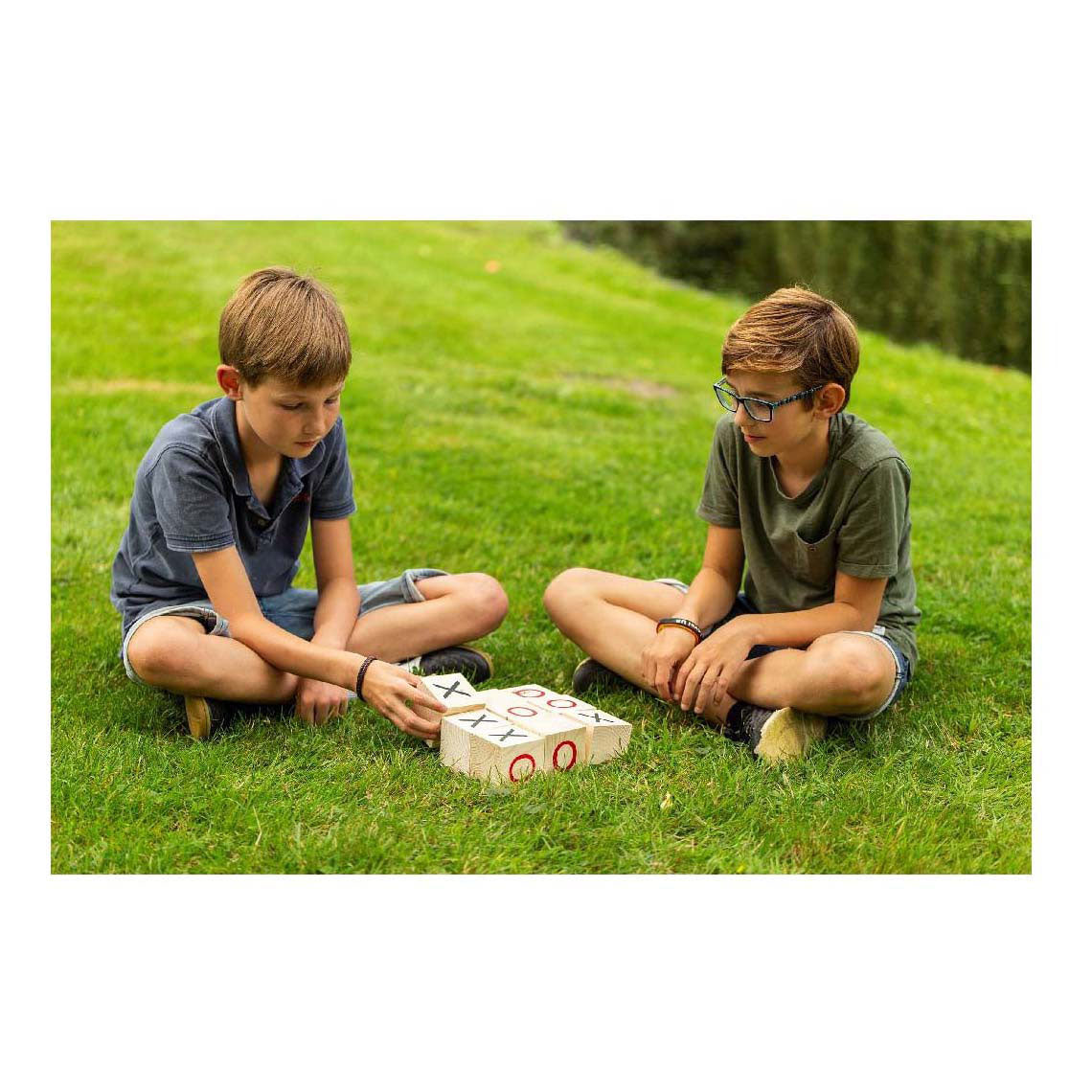 Outdoor -Spiele Holzbutterkäseeier