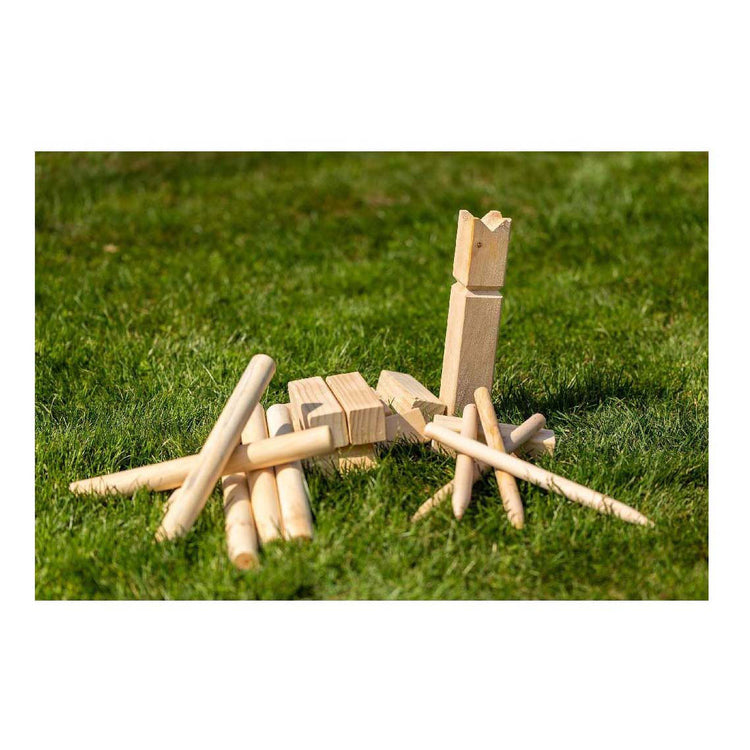 Outdoor -Spiel kubb hölzern werdert game fsc mit Trägertasche