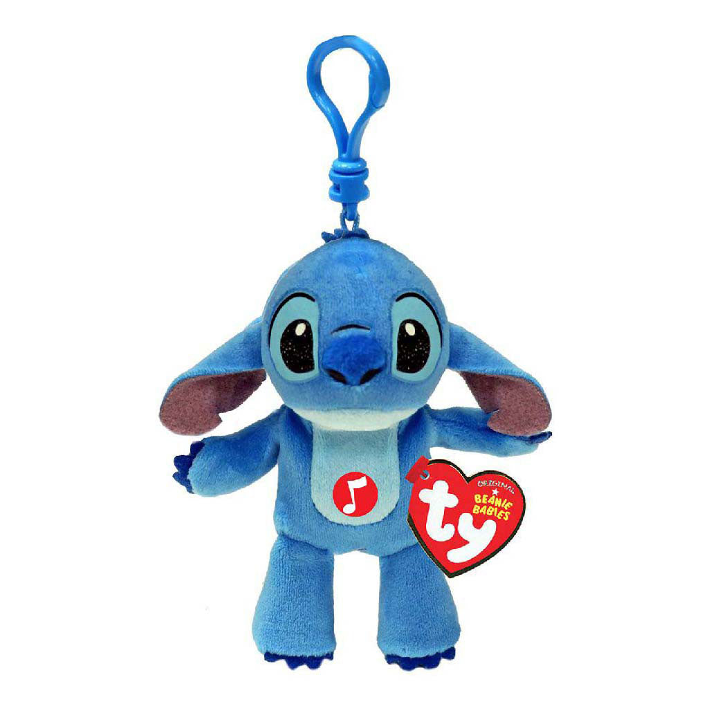 Disney Ty Beanie Babies Schlüsselringstich mit Sound, 10 cm