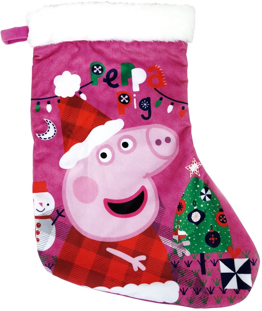 Peppa Pig Weihnachtsstrumpf Kuschelecke 42 cm Polyester