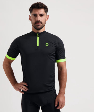 Rogelli Core Radtrikot Herren – Kurzarm – Schwarz fluoreszierend Gelb – 5XL