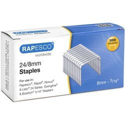 Rapesco s24802z3 silberne Heftklammern, 5000 Stück