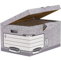 Archivboxen Fellowes Bankers Box Maxi grau 10 Stück