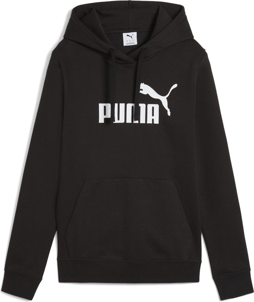 Puma ess Nr. 1 Logo Hoodie FL Damen Sportpullover - Schwarz