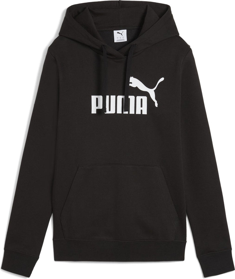 Puma ess Nr. 1 Logo Hoodie FL Damen Sportpullover - Schwarz