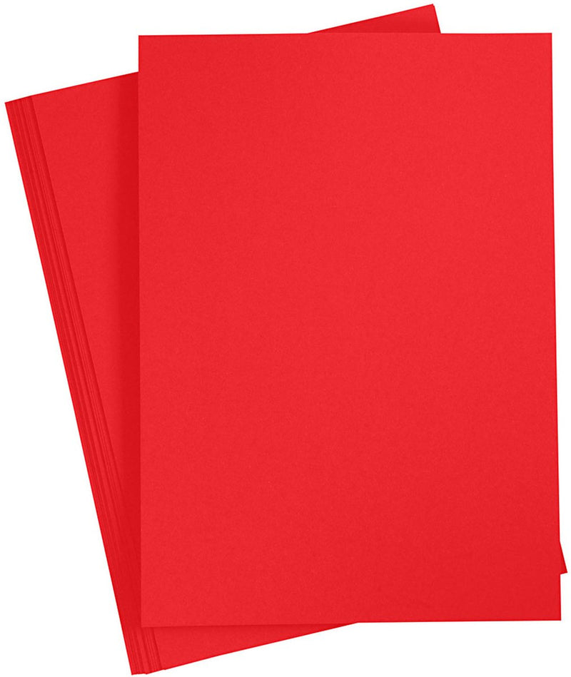 Creativ Company Farbkarton Weihnachten rot A4, 20 Blatt