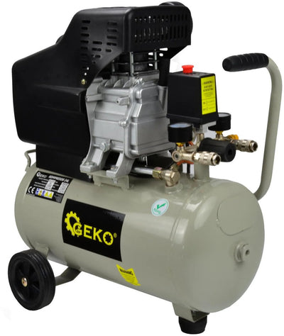 Geko ölgeschmierter Luftkompressor – 24 l – 8 bar – 210 l min – Stahl – horizontale Bauweise