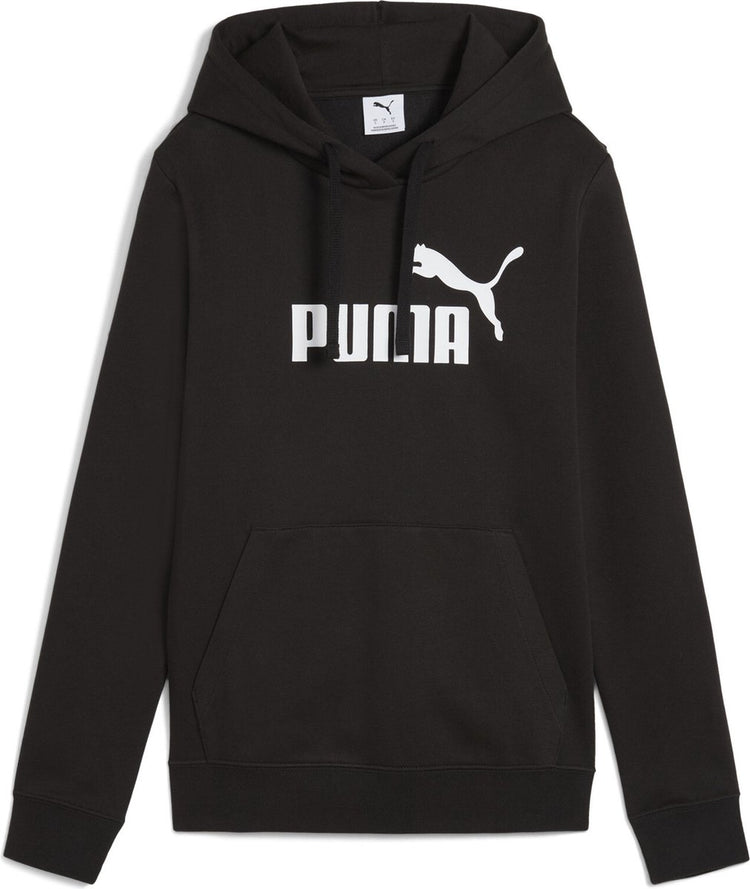 Puma ess Nr. 1 Logo Hoodie FL Damen Sportpullover - Schwarz