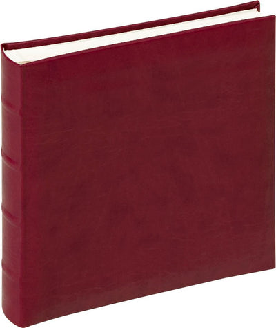 Walther FA-371-R Classic – klassisches Album – Größe 26 x 25 cm – 60 weiße Seiten – Weinrot
